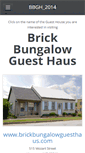 Mobile Screenshot of brickbungalowguesthaus.com